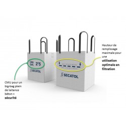 Big-Bag renforcé 2,5T pour les chantiers de BTP - SECATOL