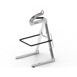 Lève-palettes 2T galvanisé auto-équilibré à écartement de fourches réglable