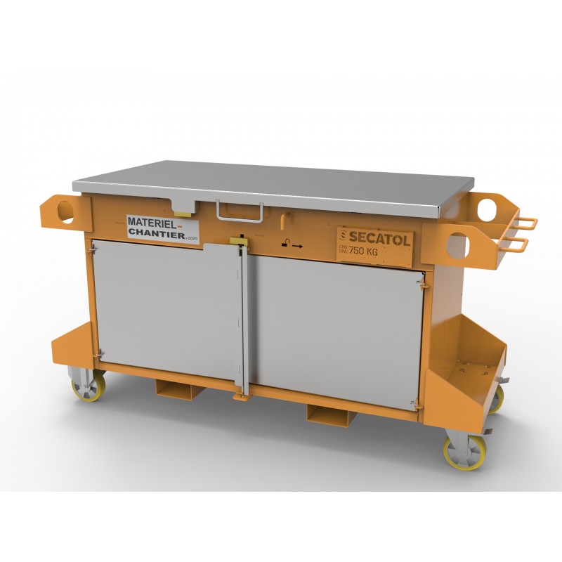 Coffre de chantier pour rangement d'accessoires - SECATOL
