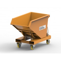 Benne auto-basculante passe porte avec option roues