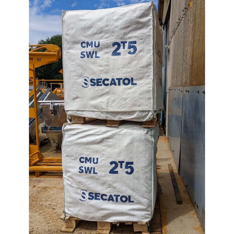 Lot de 190 Big-Bags renforcés 2,5T pour les chantiers de BTP - SECATOL